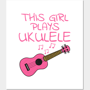 This Girl Plays Ukulele, Female Uke Player, Ukulelist Posters and Art